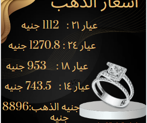 أسعار الذهب اليوم بمحلات الصاغة|إنفوجراف