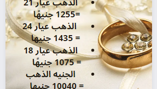 أسعار الذهب بمحلات الصاغة اليوم |إنفوجراف
