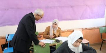 وزير التربية والتعليم ومحافظ الفيوم يتفقدان  لجان امتحانات الشهادة الإعدادية
