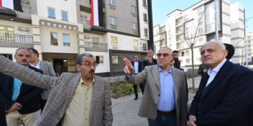 الجزار يتفقد الموقف التنفيذى للوحدات السكنية بمشروع “زهرة العاصمة” بمدينة بدر