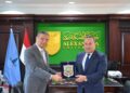 رئيس البنك الزراعي يبحث مع قيادات جامعة الاسكندرية تعزيز التعاون في التنمية الزراعية واستصلاح الأراضي