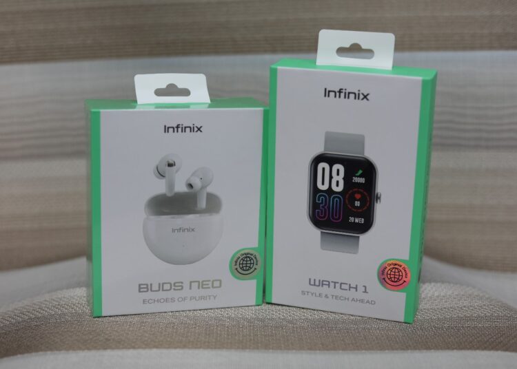 انفينكس تطلق سماعة Infinix BUDS NEO XE26 وساعة WATCH 1 في مصر