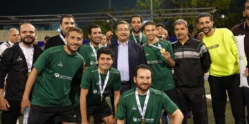 فريق بنك التعمير والإسكان لكرة القدم يتوج بطلاً ويحصد المركز الأول بالدورة الرمضانية للبنوك