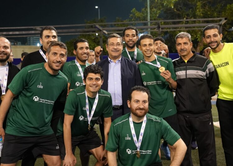 فريق بنك التعمير والإسكان لكرة القدم يتوج بطلاً ويحصد المركز الأول بالدورة الرمضانية للبنوك
