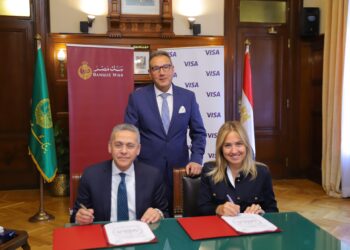 بنك مصر يوقع اتفاقية تعاون مع فيزا للتوسع في نشاط المدفوعات من خلال البطاقات البنكية للمؤسسات
