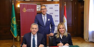 بنك مصر يوقع اتفاقية تعاون مع فيزا للتوسع في نشاط المدفوعات من خلال البطاقات البنكية للمؤسسات