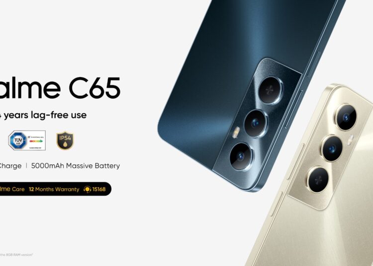 ربلمى تطلق هاتفها الجديد realme C65 المصمم خصيصًا للشباب