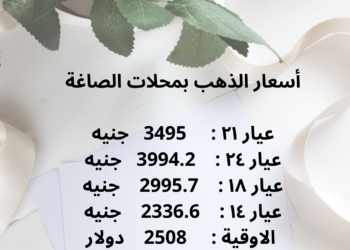 سعر الذهب،البيان الاقتصادي نيوز