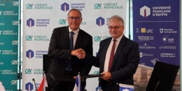 بنك كريدي أجريكول مصر يبرم شراكة مع الجامعة الفرنسية لدعم التقدم التعليمي للطلاب