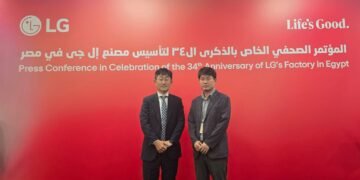 إل جى تحتفل بمرور 34 عاما في صناعة الإلكترونيات و الأجهزة المنزلية في مصر 