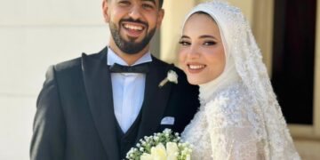 الصحفية “رشا يوسف باشا “تهنىء إبنة أختها بزفافها السعيد