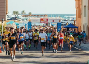 بمشاركة اكثر من 1100،مدينة الجونة تستضيف النسخة السادسة من “نصف ماراثون الجونة”