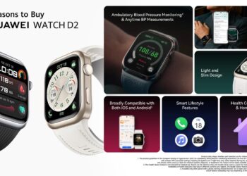 “ساعة HUAWEI WATCH D2 الجديدة”: هواوي تعرض أحدث منتجاتها