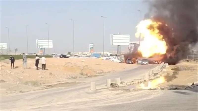 حريق غاز طريق الواحات، البيان الإقتصادي نيوز