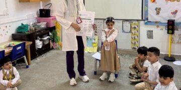 برنامج توعوي لتعزيز النظافة الشخصية لطلبة رياض الأطفال بمجمع الملك عبدالله الطبي بجدة
