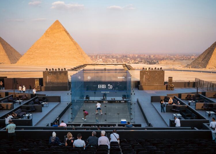 الليلة… نهائي بطولة CIB المفتوحة للإسكواش 2025 أمام أهرامات الجيزة