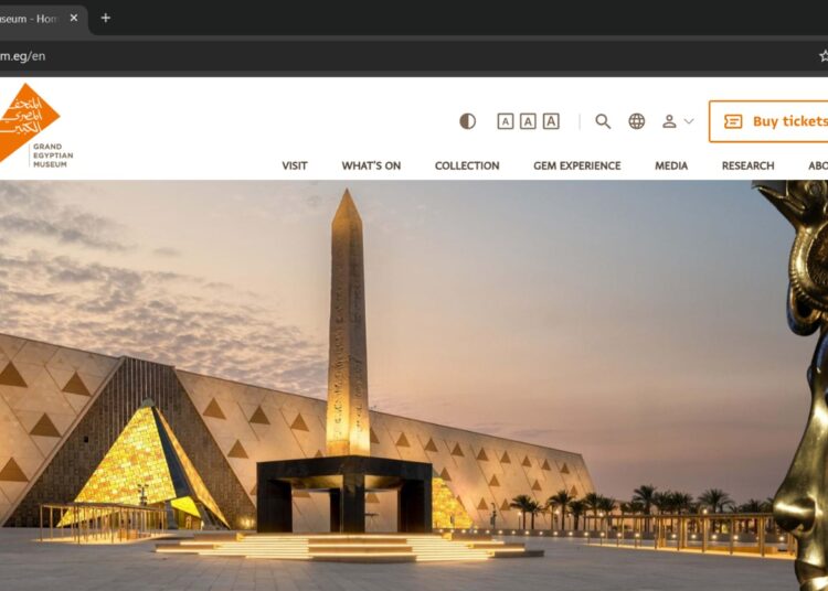 إطلاق الموقع الإلكتروني الرسمي للمتحف المصري الكبير