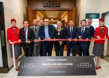 الخطوط الجوية التركية تفتتح أول صالة لها بأوروبا خارج تركيا في إدنبرة