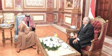 السفير السعودي يلتقي رئيس مجلس الشيوخ المصري