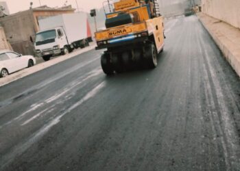 توسعة ورصف طريق الحفرية من محور كمال عامر وحتى مشتل البراجيل بطول 2 كم