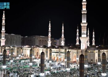 المسجد النبوي يستقبل 25 مليون مصلٍّ وزائر خلال شهر رجب