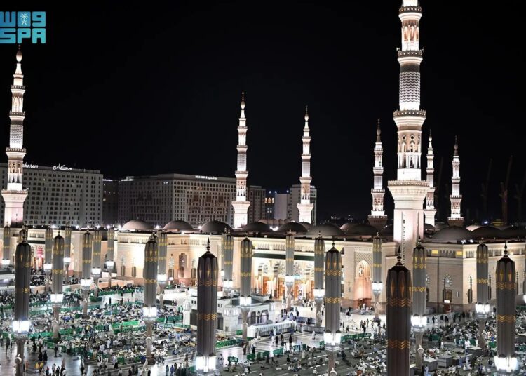 المسجد النبوي يستقبل 25 مليون مصلٍّ وزائر خلال شهر رجب