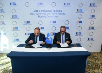 CIB يوقع اتفاقية شراكة وتمويل مع «باراديس للنسيج» لإنشاء أكبر مصنع أقمشة صديقة للبيئة
