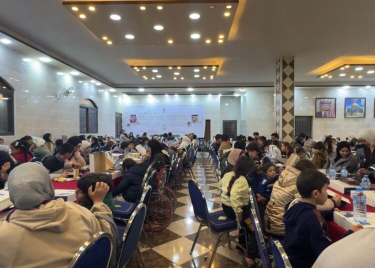 إفطار 500 يتيم فلسطيني بالأردن ضمن برنامج خادم الحرمين الشريفين