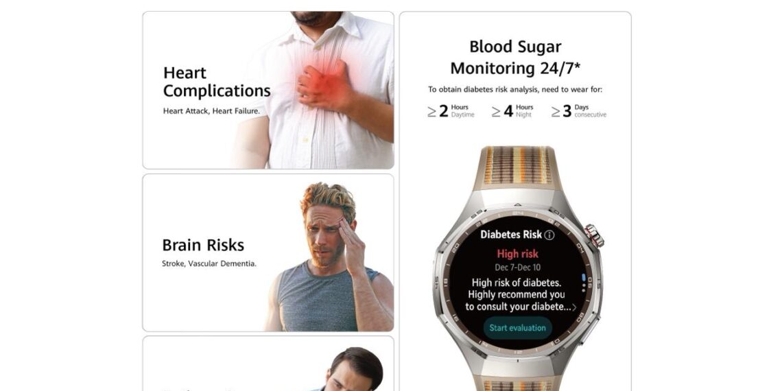 هواوي تضيف ميزة لتحليل مخاطر السكري في ساعتها الذكية Watch GT 6 Pro
