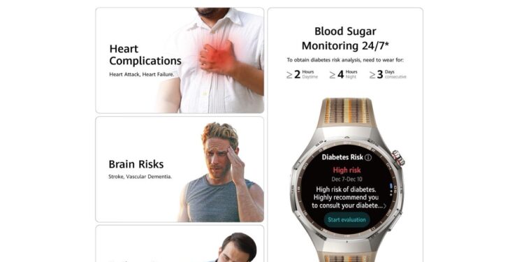 هواوي تضيف ميزة لتحليل مخاطر السكري في ساعتها الذكية Watch GT 6 Pro