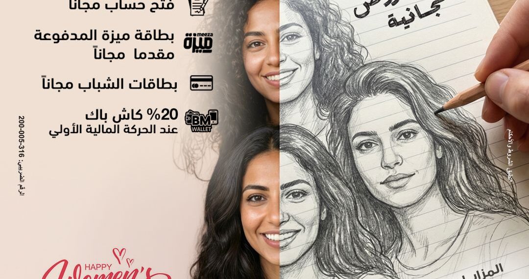 بنك مصر يشارك في فعاليات اليوم العالمي للمرأة ويقدم مزايا وعروضًا مجانية لدعم الشمول المالي